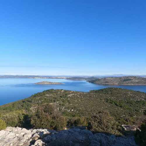 Aussicht vom höchsten Punkt auf Otok Kaprije - View from the highest point on Otok Kaprije