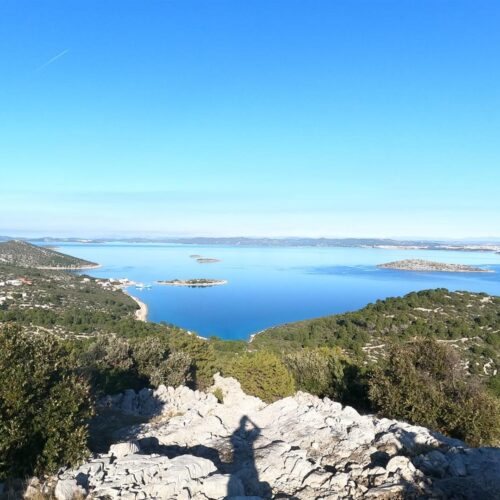 Aussicht vom höchsten Punkt auf Otok Kaprije - View from the highest point on Otok Kaprije